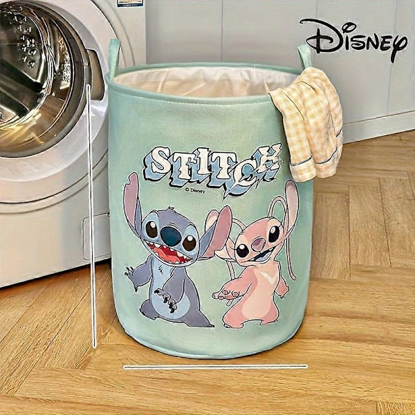 Disney Stitch & Winnie The Pooh sammenleggbar kleskurv - Søt tegneserie skittentøy oppbevaringskurv for hjemmet Orange Smiling Tigger