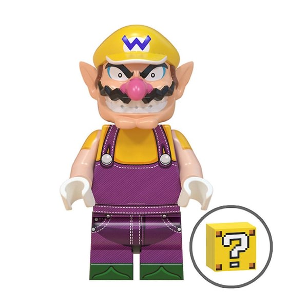 8-delers sett med Super Mario-minifigurer byggeklosser leketøysfigurer