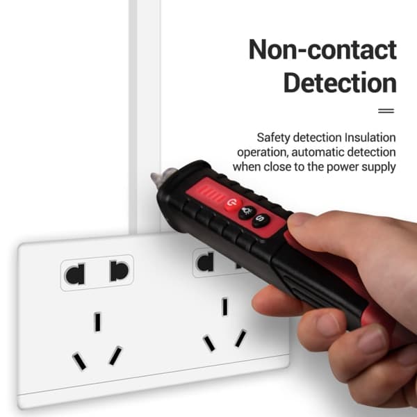 Digital AC 12V~1000V Spenningdetektor Smart Berøringsfri Tester Pen Meter Strømsensor Teststift Tilbehør