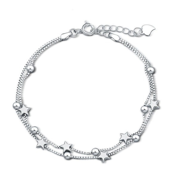 Armband Set Dam Stjärn Armband Sterling Silver Justerbar Stjärna