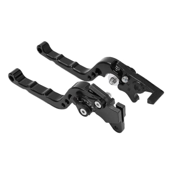 2 stk. sorte justerbare bremsegreb i aluminiumslegering til motorcykel