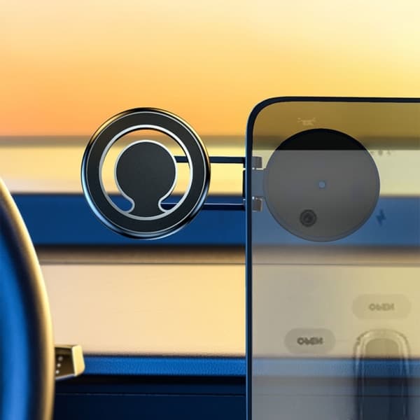 Mobiltelefonholder Bil Dashboard Mount Magnetisk stativmontering til Tesla Magsafe Sort