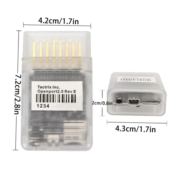 Tactrix Openport2.0 Chip Tuning Tool OBD2 Scanner Tool Diagnostisk fjerninstallasjon