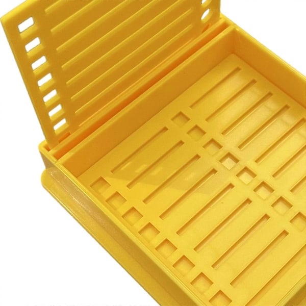 Hållare för självhäftande lappar med stencil, mall för självhäftande lappar för kontor, skrivbord, hem, svart Yellow 9.5cmx9.5cm