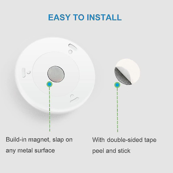 Rörelseaktiverad lampa, LED-sensor nattlampa, (3 st, varmvit)