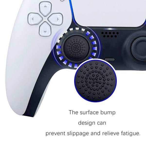 8 st PS5 Gamepad tumgreppskydd joystick extra högt lock