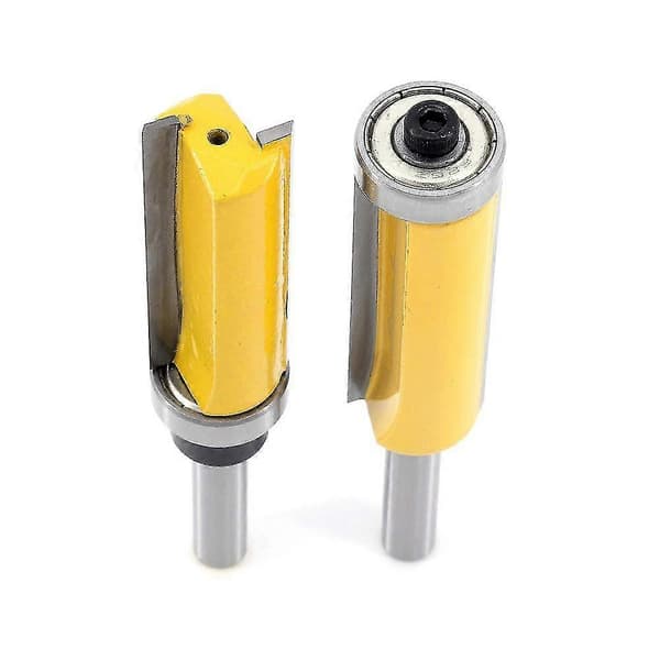 2023 - 8mm Skaft Flat Endefres, Ekstra Lang Kutter, Profilkutter Med Øvre Lager + Profilkutter