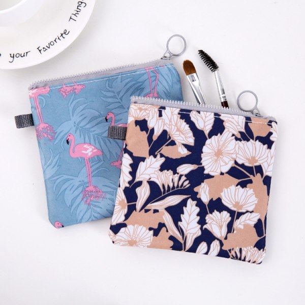 4 pcs Menstruation sanitary napkin storage bag Organizer Zipper Pouch Bag