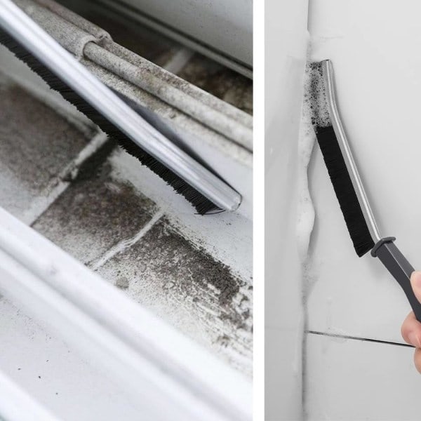 Pieni puhdistusharjojen setti - 4 kpl keittiön puhdistusharjaa + 4 kpl 2-in-1 kahvikuppiharjaa pulloharja Koti- ja toimistopuhdistustyökalut 3 White + 3 Black