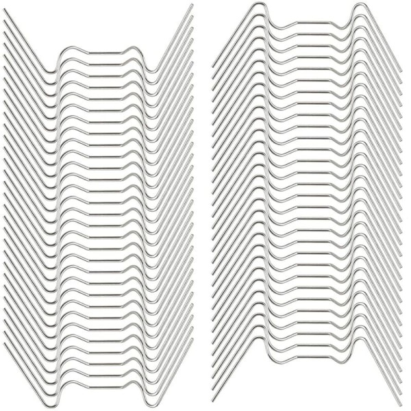 100 stk. rustfrit stål drivhus glasrude fastgørelsesklips (med 50W trådclips til drivhusglas og 50 Z overlapningsclips til drivhusglas