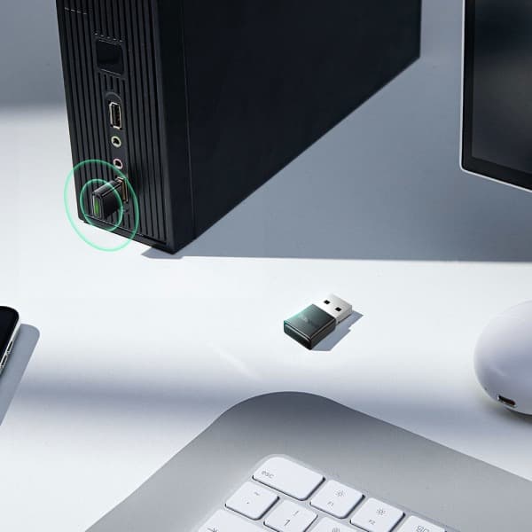 Baseus BA07 Bluetooth-sovitin USB - Musta
