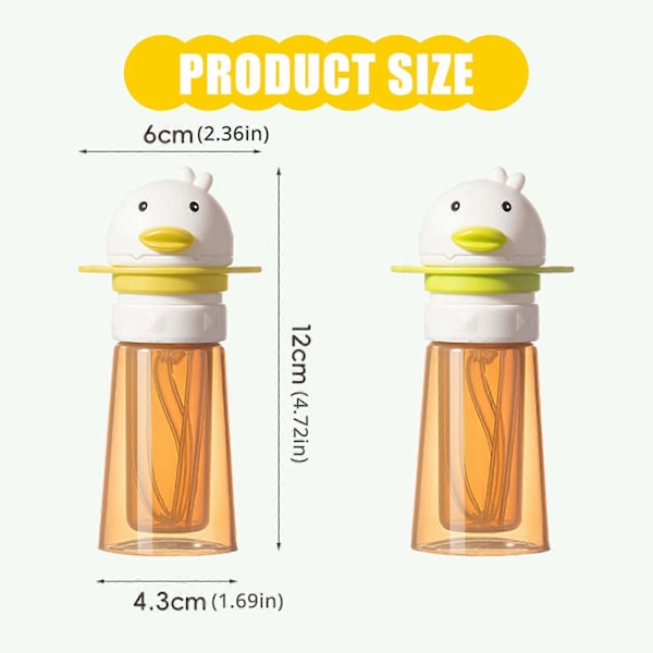 Silikon Vannflaske Adapter Tut Topplokk for Småbarn og Barn Erstatning Sikker Vannflaske Toppdeksel Gul med stropp Yellow with strap