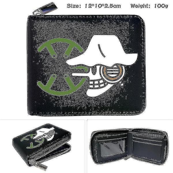 One Piece Animasjon Perifer Glidelås Pu Lommebok #8
