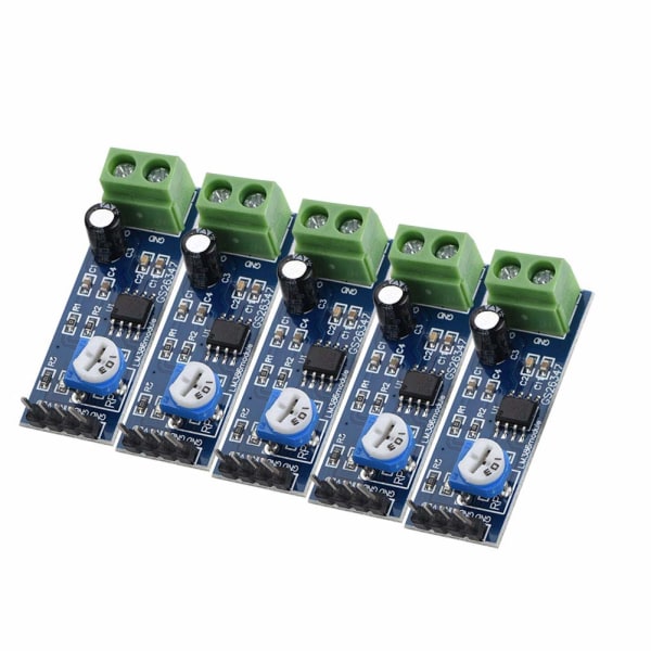 5 st 200 gånger förstärkningsljudförstärkarkort 5V-12V ljudförstärkarmodul LM386 effektförstärkarkort för Arduino Ek1236 L1P8