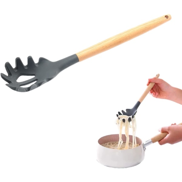 Delicious Pasta Spoon with Portioning, Pasta Spoon, Non-sticky, Safe Cooking Tool