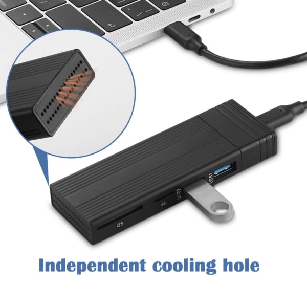 M.2 NGFF NVMe-deksel Ekstern SSD-boks USB3.0 Type-C-deksel