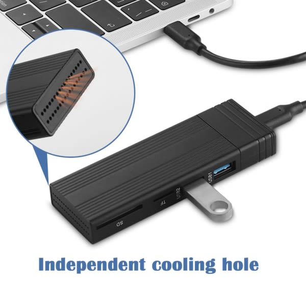 M.2 NGFF NVMe-deksel Ekstern SSD-boks USB3.0 Type-C deksel