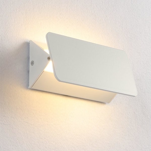 Innendørs LED-vegglampe 6W Moderne vegglampe belysningsdesign Aluminiumarmatur for soverom Hjem Stue Trappehus 180°