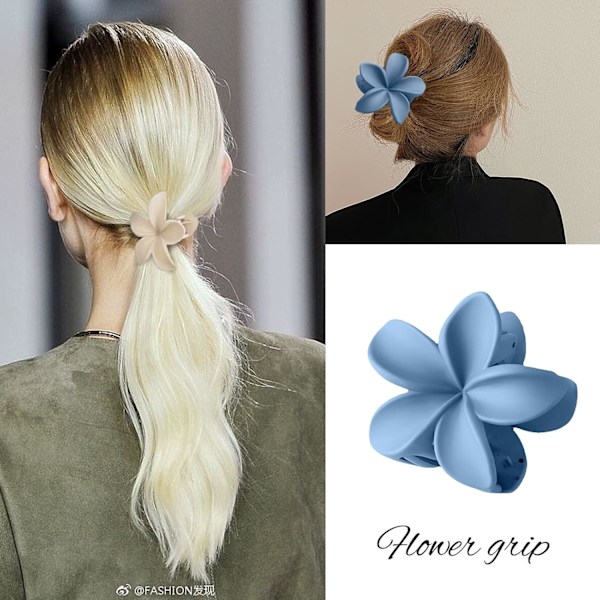 6 stk. Blomsterhårklemmer - Skridsikre matte hårklemmer til kvinder med tykt hår til tyndt hår Stylingtilbehør Søde hårklemmer