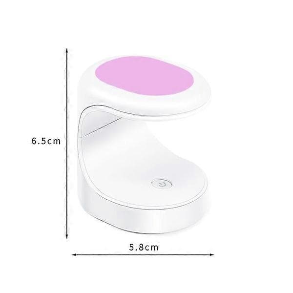 16W UV LED Lampe Neglekunst Tørkelampe Mini Bærbar Lilla White
