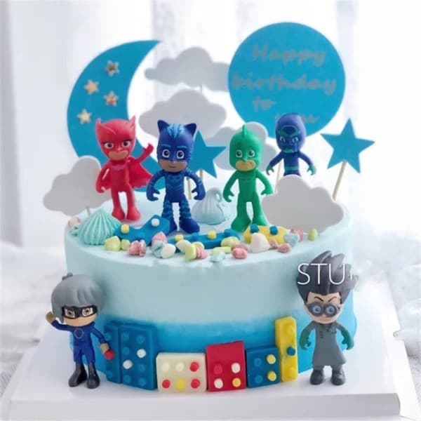 6 kpl / setti PJ Masks -hahmohahmoja