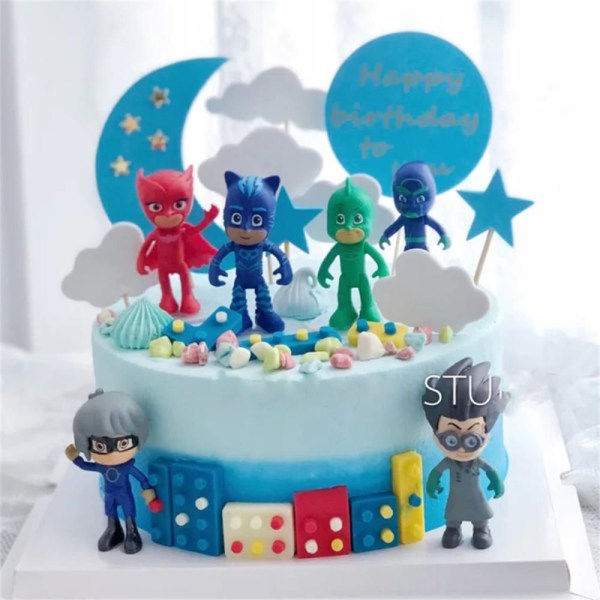 6 st/set PJ Masks karaktärsfigurer leksak