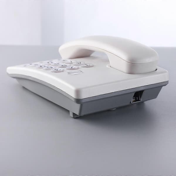 Fastnettelefon Hjem Kablet Fastnet Kablet Bordtelefon Opkalds-Wire Telefon Black