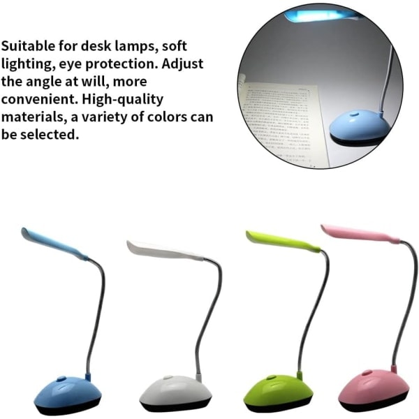 LED skrivbordslampa flexibel batteridriven ögonskydd grön