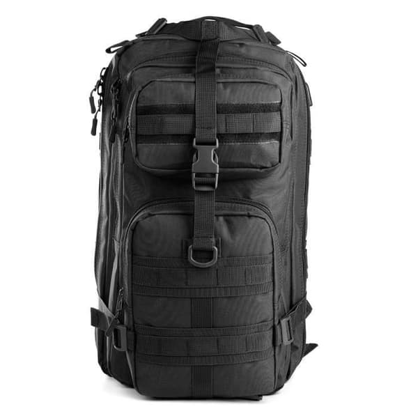 Taktinen reppu - 36L - 900D Molle - USB-portti - Vedenpitävä musta