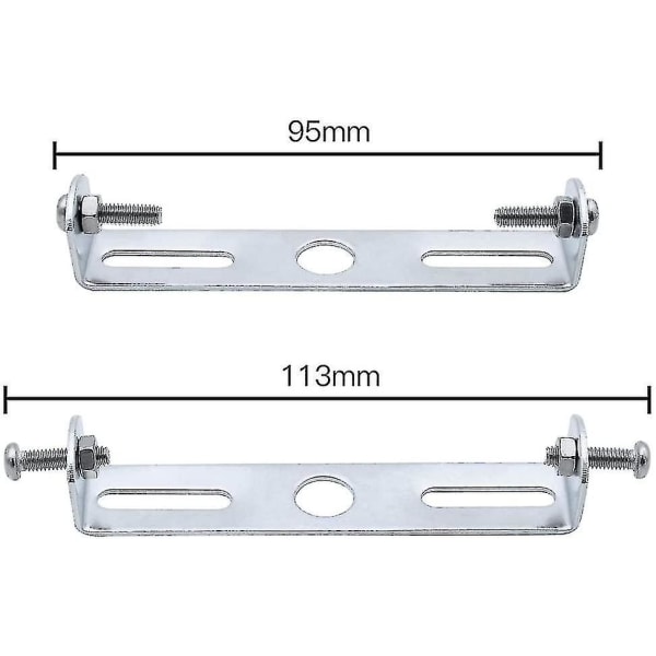 4 stk. Taklampefeste Brakett 90mm Pendellampe Tilbehør Taklysestake Taklampe Bunnplate Taklampeplater Plate H