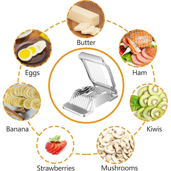 Egg slicer, egg kitchen dishwasher safe, egg cutting line, independent and stable tension