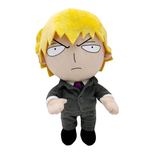 10,5\" Mob Psycho 100 plys bamse legetøj, tegneserie fyldt kaste bamse pude dukke, blød fluffy ven krammepude - gave til enhver alder og lejlighed yellow