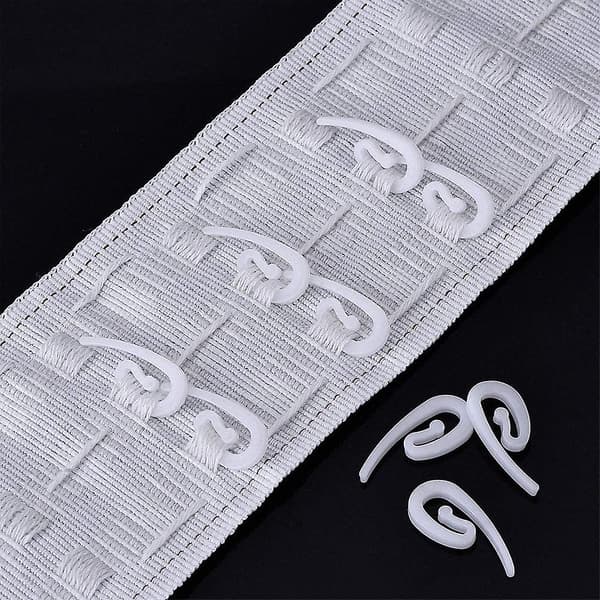 200 st Gardinkrokar Plast Gardinkrokar, 28 X 12 mm
