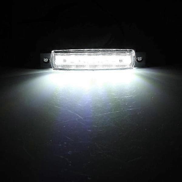stk. 12v 6 led slepemarkør baklys posisjonslys Sideindikatorlys Signallys Dash Lights (hvit)