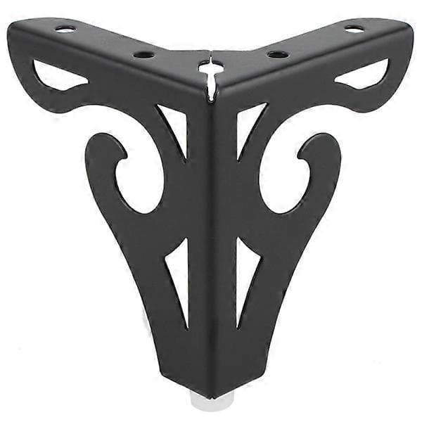 Metal sofaben Jernskabsben - 10 cm høje, sorte, 4 stk