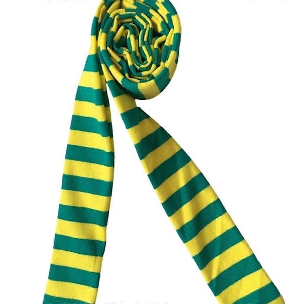 Dam Vår Sommar Randigt Mönster Scarfs Tunn Halsduk Y2k Stil Färgglad Tunn Stickad Nackskydd Lättvikt Yellow