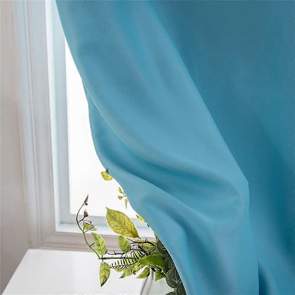 Kaksoispuolinen pimennysverho tarranauhalla olohuoneeseen ja makuuhuoneeseen Navy Blue Width 0.9 x Height 1.2m