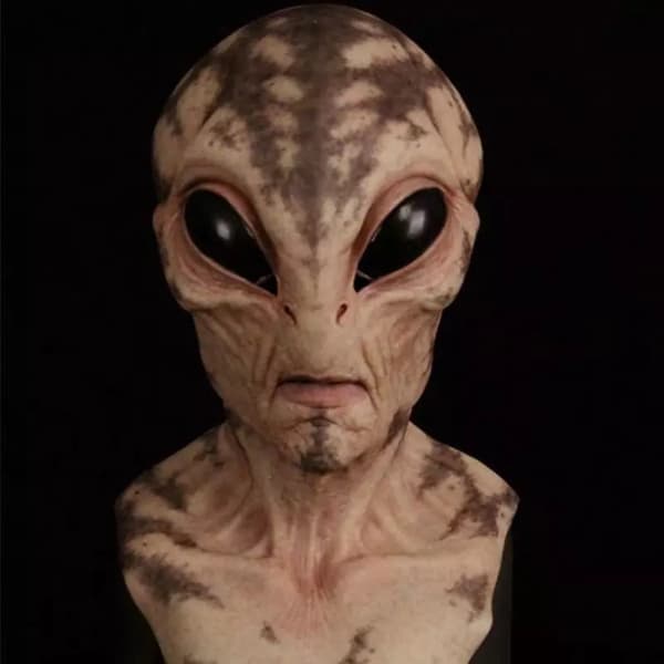 Alien Mask Hodeplagg Halloween Cosplay Festrekvisita 2
