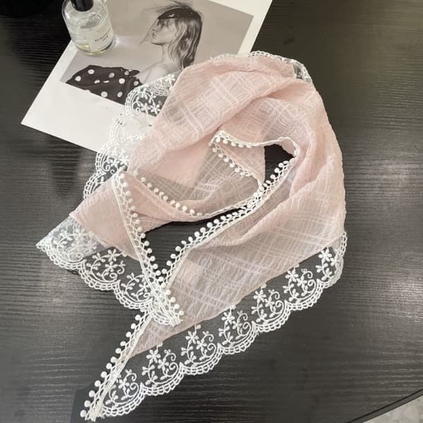 Blomster bandana for kvinner, trekant