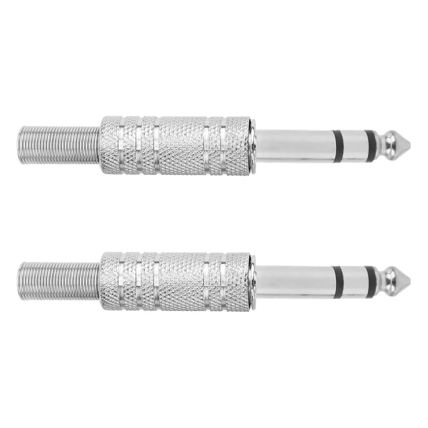 Stereo hann lydadapter koblingsledd for gitarhodetelefoner - 2-pakning (635 mm)