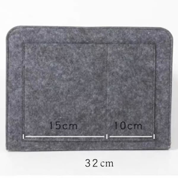 Sängficka Fjärrkontroll Surfplatta Telefon Förvaring Säng Soffa Förvaringsväska Light Grey