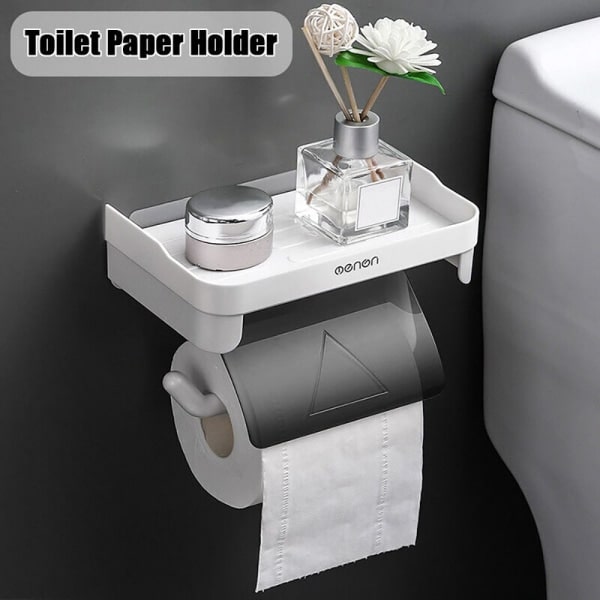 WC-paperitelineen säilytysteline Grey