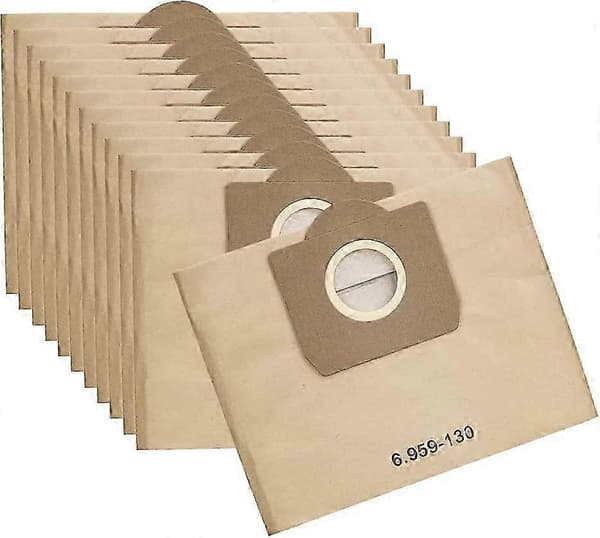 Kärcher 6.959-130.0 Pappersfilterpåsar för WD 3 MV 3, 12-pack