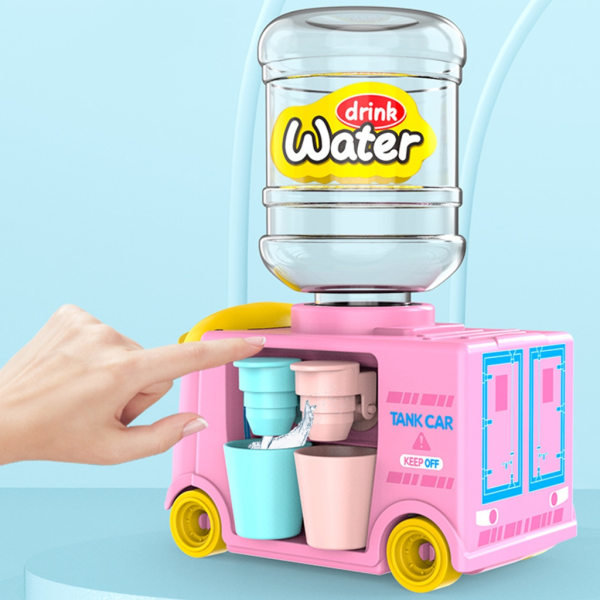 Juiceleksak Minivattendispenser Leksak för Barn Simuleringsleksak för Småbarn Köksleksak Playhouse Leksak Tidig Utbildningsleksak