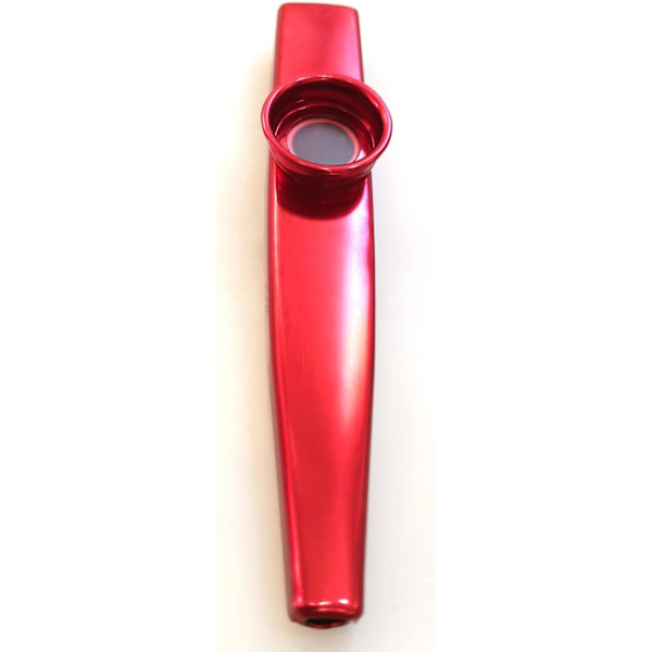 Kazoo Instrument 3 Membraner Aluminiumlegering Kazoos Festgave Instrumental Akkompagnement-Rød