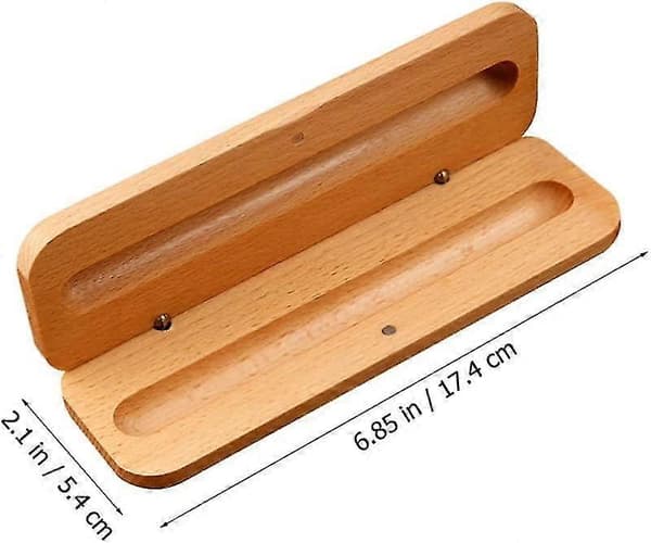 Simpel Træ Penneholder: Træ Penne Display Etui Kuglepen Blyant Æske Organizer