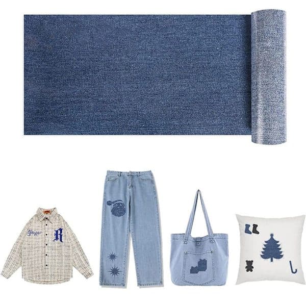 5 rullar/förpackning strykjärn på denimlappar denimlappar stora
