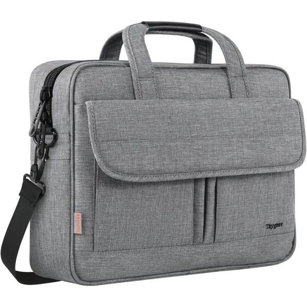 Laptopväska, Affärslaptopväska, Kontorsväska, Datorväska, Dokumentväska för Arbetsplats, Skola, Universitet Gray