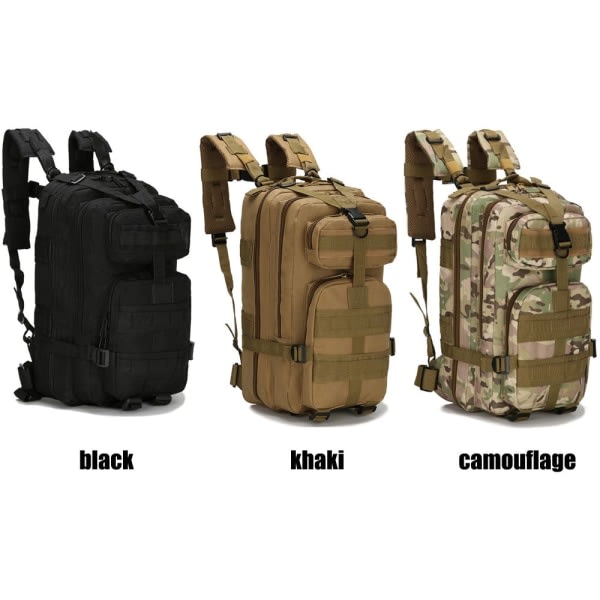 Military Tactical Army Backpack Outdoor Bag 30L khaki