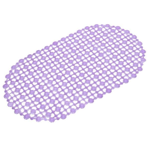 Oval halkfri badmatta Dusch Bad massagematta Purple